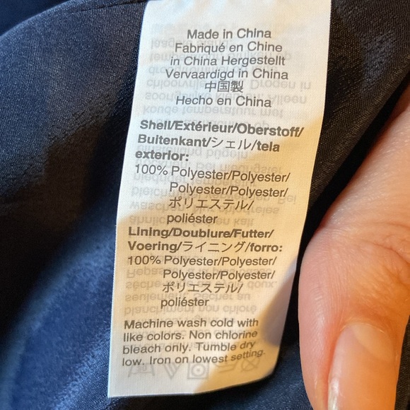 J Crew Midi Bottom Down Navy Blue Dress. Size 8 - Picture 15 of 16